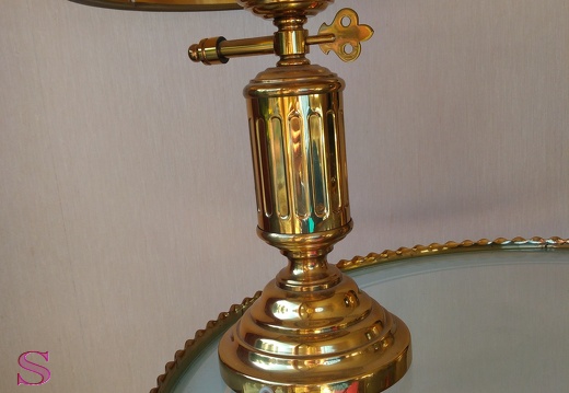 Tischlampe Gold mit schwarz